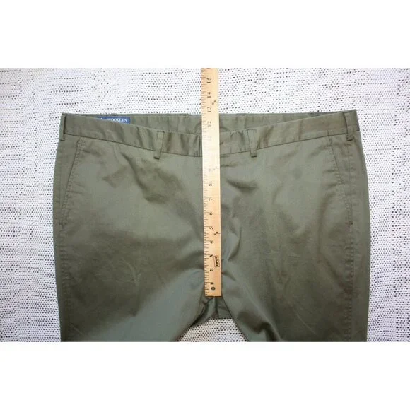 Brooklyn Britches Men's Dress Pants Bullock & Jones Size 42 Cotton blend Green